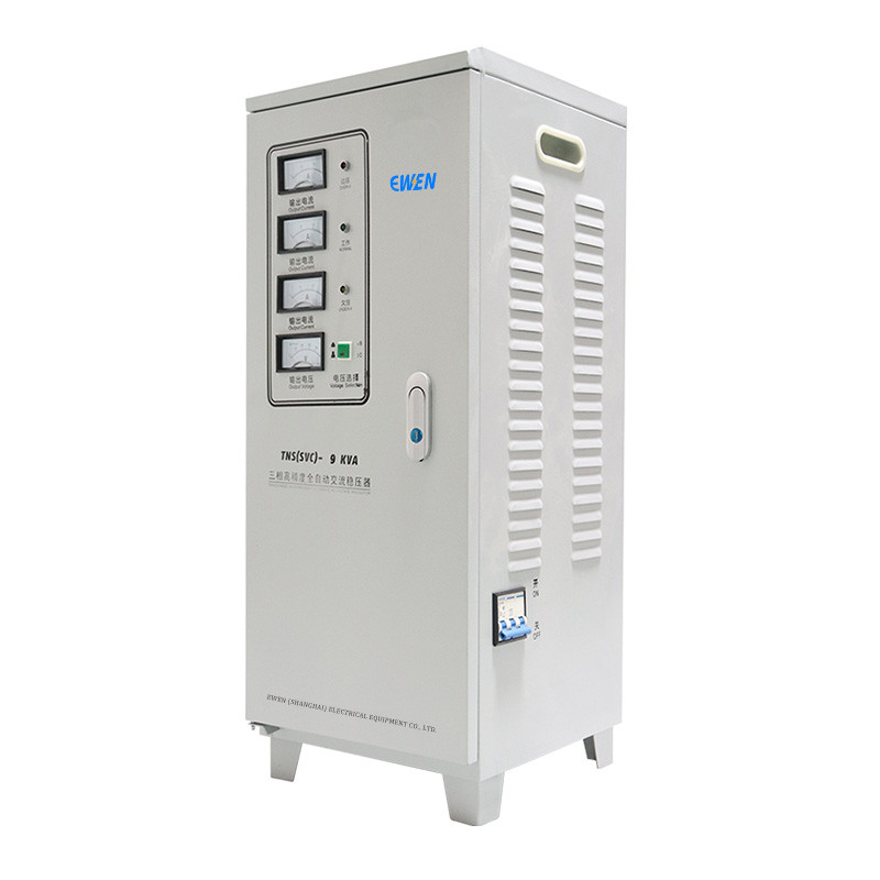 9000VA Driefasige automatische spanningsregelaar 380VAC Vermogen AVR Industrieel stabilisator Fabriek Direct verkoop