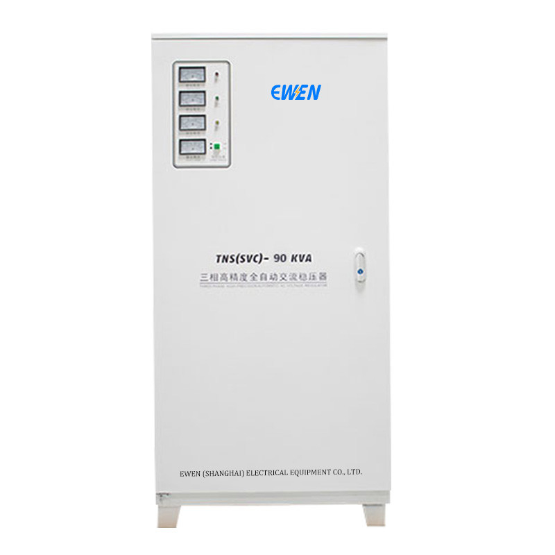 90KVA Driefasig spanningsstabilisator Automatische spanningsregulator met servomotortechnologie voor lasersnijmachine