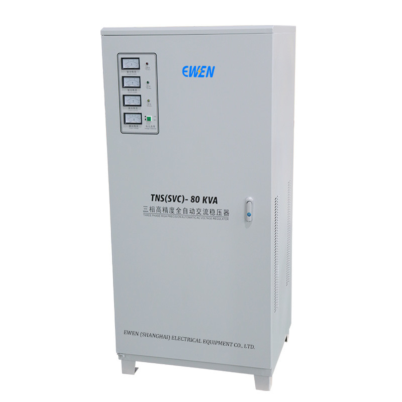 Driefasige spanningsstabilisator 80KVA 80KW Automatische spanningsregelaar en stabilisator voor industrieel gebruik