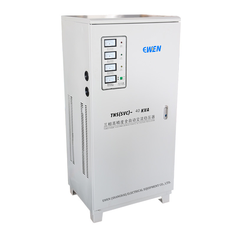 Fabrieksverkoop Driefasig Spanningsstabilisator 40KVA Driefasig Servo AVR Automatische Spanningsregelaar 380V 415V 400V