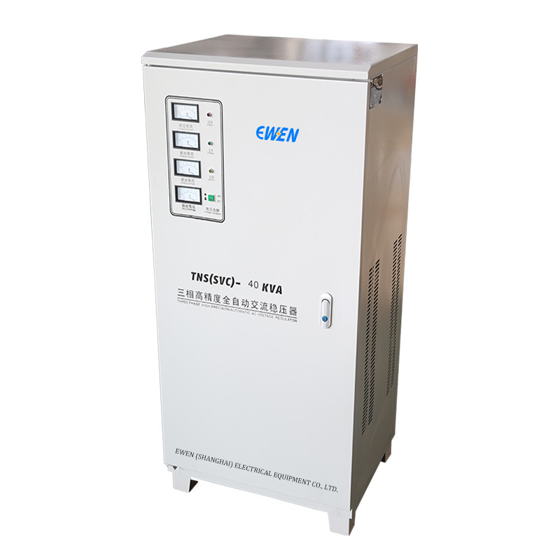 Fabrieksverkoop Driefasig Spanningsstabilisator 40KVA Driefasig Servo AVR Automatische Spanningsregelaar 380V 415V 400V
