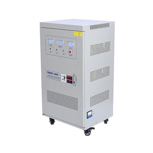 50Hz 60Hz 3 de Stabilisator 30kva 420V van het Fasevoltage met Analoge Metersvertoning