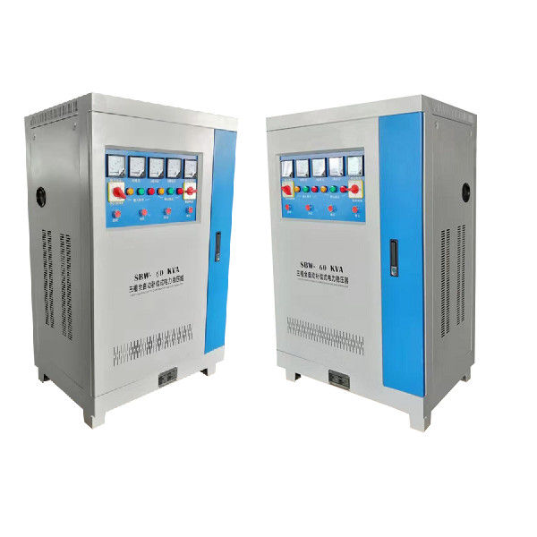 Sbw-60KVA AC Industriële Automatische Gecompenseerde Voltagestabilisator/Regelgever In drie stadia