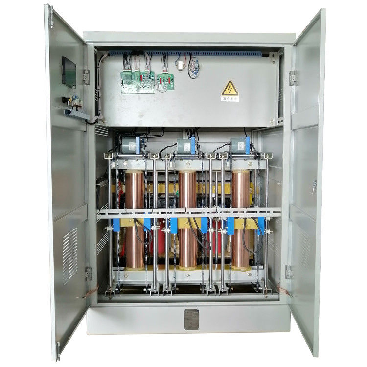 Van de de Fabrieksverkoop van sbw-F-250KVA 43-67 Herz AC Automatische Gecompenseerde het Voltagestabilisator In drie stadia