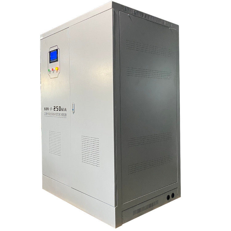 Van de Servomotortype drie van de lassenmachine Stabilisator van het de Fase sbw-F-250KVA AC de Automatische Gecompenseerde Voltage