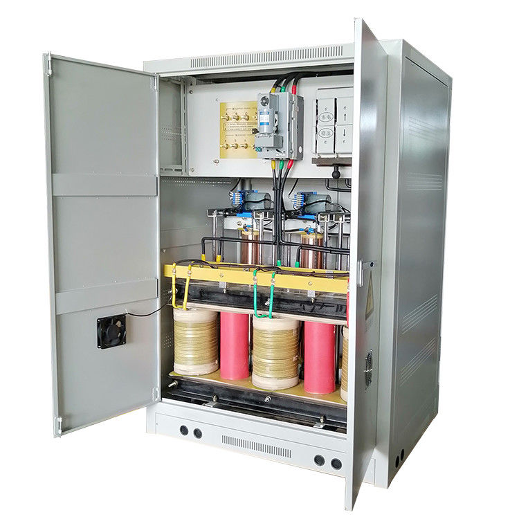 Van de Servomotortype drie van de lassenmachine Stabilisator van het de Fase sbw-F-250KVA AC de Automatische Gecompenseerde Voltage